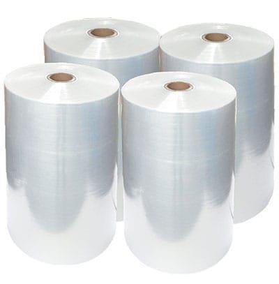 Bobinas de mangas plásticas transparentes